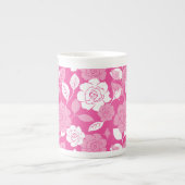 ROSENMUSTER (ROSA) PORZELLANTASSE (Vorderseite)
