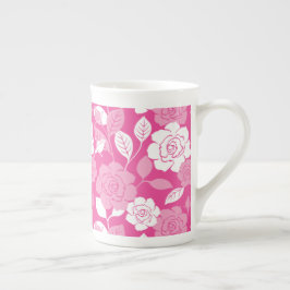 ROSENMUSTER (ROSA) PORZELLANTASSE