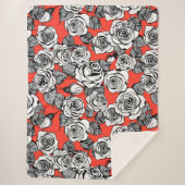 Rosenmuster Sherpadecke (Vorderseite)