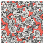 Rosenmuster Stoff (Nahaufnahme)