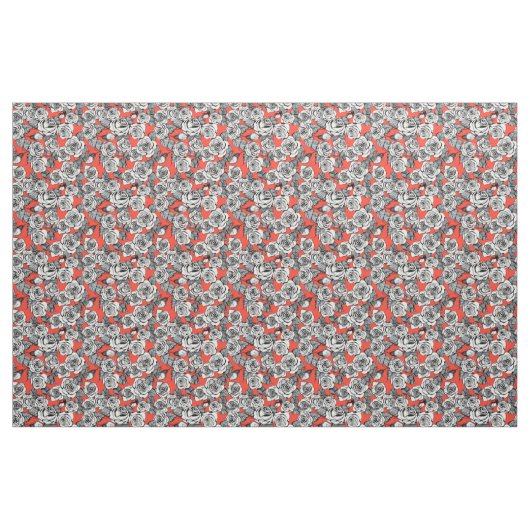 Rosenmuster Stoff (Fat Quarter (45,7 x 55,9 cm))