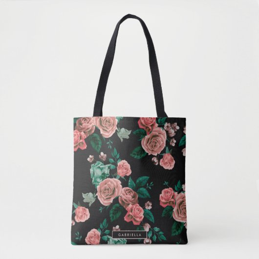 Rosenmuster Tasche (Vorderseite)