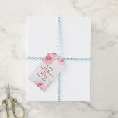 Rosenmutter-Tag in elegantem Rosa Geschenkanhänger (Mit Garn)