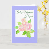 Rosenmutter-Tageskarte: Walisischer Gruß Karte (Gelbe Blume)