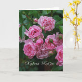 Rosennamenstag in Griechisch CXρονια dexλλάδα. Karte (Gelbe Blume)