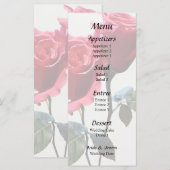 Rosenpaar Menükarte (Vorne/Hinten)