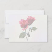 Rosenpaar RSVP Karte (Rückseite)