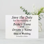 Rosenpaar Save The Date (Stehend Vorderseite)