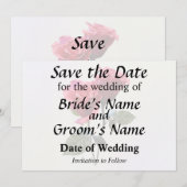 Rosenpaar Save The Date (Vorne/Hinten)