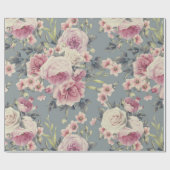 Rosenpapier Geschenkpapier (Flach)