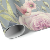 Rosenpapier Geschenkpapier (Rolleneckpunkt)