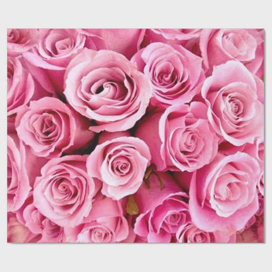 Rosenpapier Geschenkpapier (Flach)