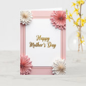 Rosenpapier Muttertagskarte Karte (Gelbe Blume)