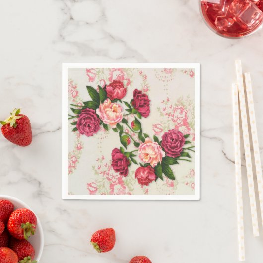 Rosenpapier Napkins Serviette (Beispiel)