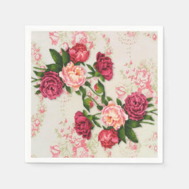 Rosenpapier Napkins Serviette