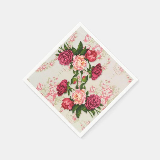 Rosenpapier Napkins Serviette (Ecke)