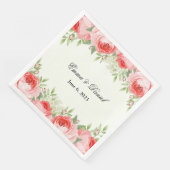 Rosenpapier Napkins Serviette (Ecke)