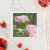 Rosenpapier-Party Napkins in hellrosa Serviette (Beispiel)