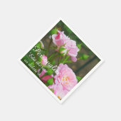 Rosenpapier-Party Napkins in hellrosa Serviette (Ecke)