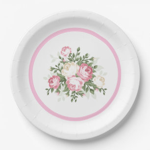 Rosenpapier-Platte Pappteller