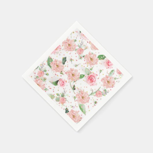 Rosenparadies Serviette (Ecke)