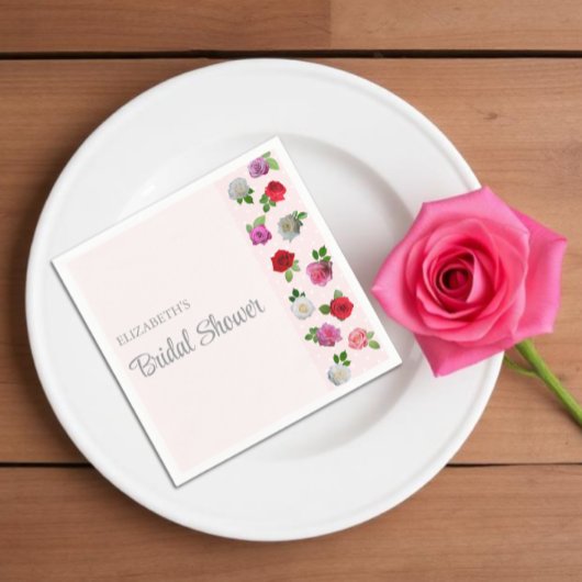 Rosenparty Junggesellinnenabschied Serviette