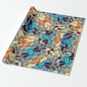Rosenprismen-Wirbel Geschenkpapier (Ungerollt)