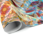 Rosenprismen-Wirbel Geschenkpapier (Rolleneckpunkt)