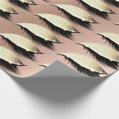 Rosenpulver Gold Glitzer Eyes Lashes Gold Geschenkpapier (Ecke)