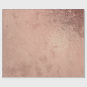Rosenpulver Gold Grunge Metallisches Rotkupfer Geschenkpapier (Flach)