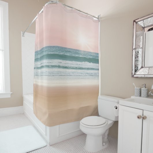 Rosenquarz Duschvorhang Sonnenuntergang Serenity (Beispiel)