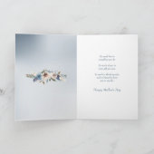 Rosenrahmen, blau und weiß, Großmutter Karte (Innenseite)