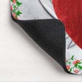 Rosenrahmen Herz Mousepad (Ecke)