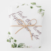 Rosenrahmen Personalisiert Geschenkpapier Set (Beispiel)