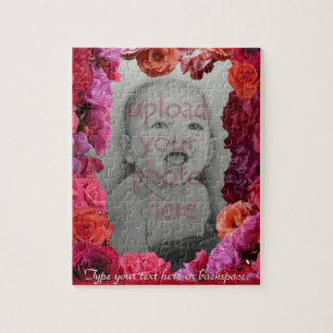 Rosenrahmen-Puzzle Personalisiertes Foto-Puzzle Puzzle