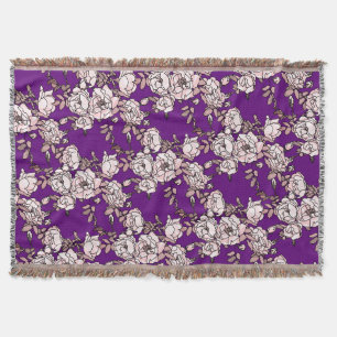 Rosenranch Pink Lila Decke