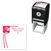 Rosenrand Kunst Buchlabel Permastempel (Beispiel)