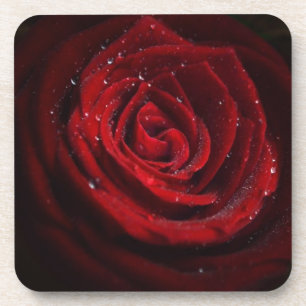 Rosenreben Herz Muster Blume Frieden Liebe Schicks Untersetzer
