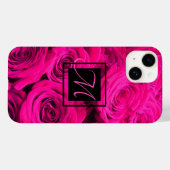 Rosenrosa Blume Rosa Blütengrün Case-Mate iPhone Hülle (Rückseite (Horizontal))