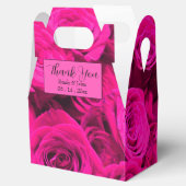 Rosenrosa Blume Rosa Blütengrün Geschenkschachtel (Geöffnet)