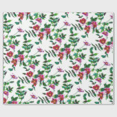 Rosenrosa Roses magenta rosa Blüte Geschenkpapier (Flach)