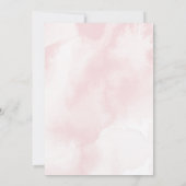 Rosenrosen auf rosa und weiße Hochzeit Einladung (Rückseite)