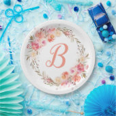 Rosenrosen-Blume-Brautparty Pappteller (Party)