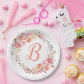 Rosenrosen-Blume-Brautparty Pappteller (Party)