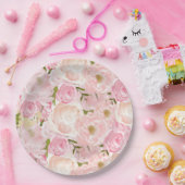 Rosenrosen Blume Teller (Party)