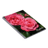 Rosenrosen Blumenfotografie Elegant Custom Notizblock (Rechte Seite)