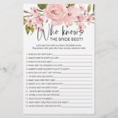 Rosenrosen Blumenspiel, das die Braut am besten ke Flyer (Vorne)