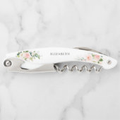 Rosenrosen-Brautparty Kellnermesser (Vorderseite)