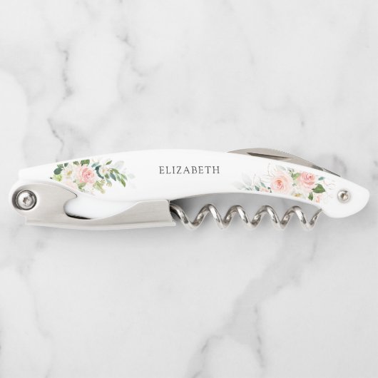 Rosenrosen-Brautparty Kellnermesser (Vorderseite)