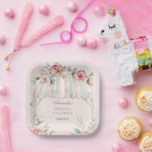 Rosenrosen-Brautparty Pappteller (Party)